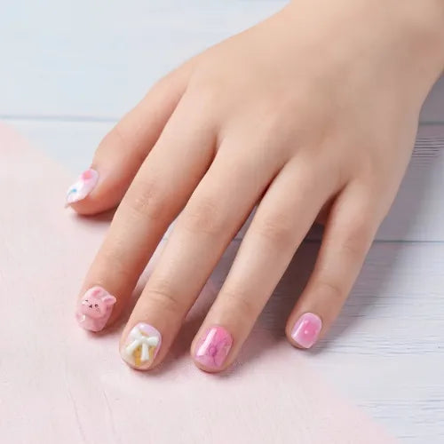 UÑAS PRESS ON 3D PARA NIÑAS