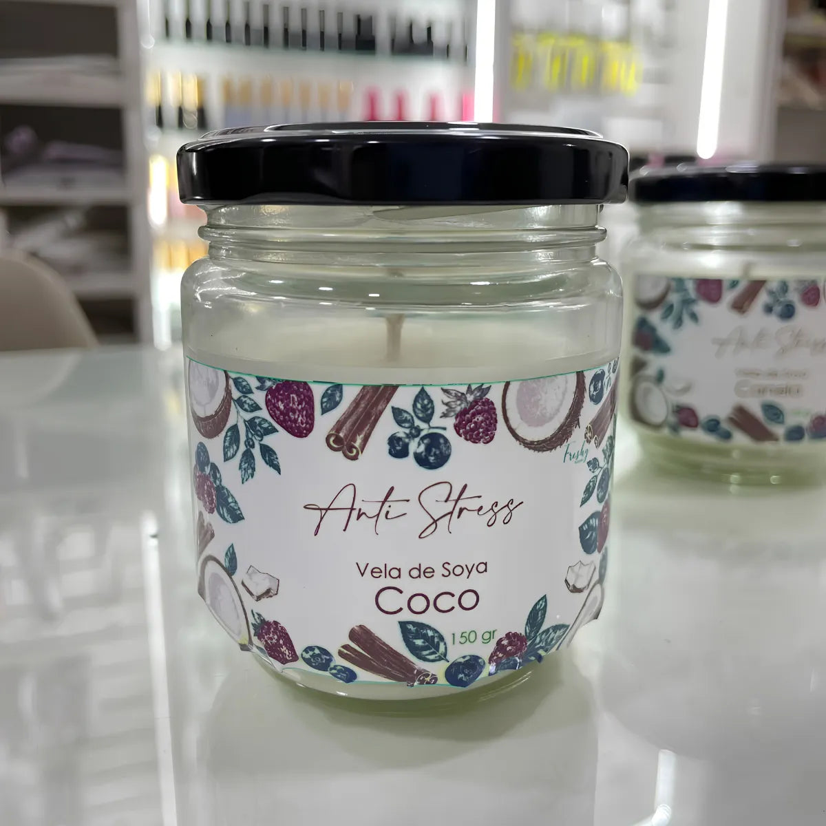 VELA DE SOYA PARA MASAJES COCO 150 GR