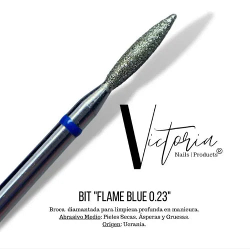 FRESA FLAMA 0.23 AZUL VICTORIA NAILS