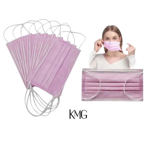 MASCARILLA DESECHABLE 10 UNID ROSA
