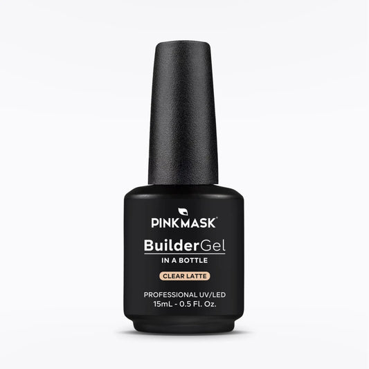 BUILDER GEL CLEAR LATTE PINK MASK 15ml