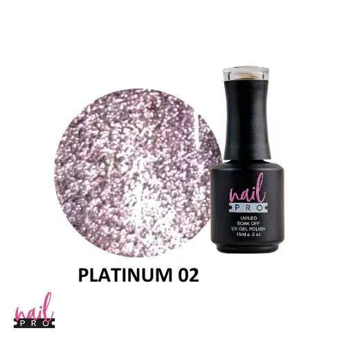 ESMALTE OJO DE GATO PLATINUM 02 NAIL PRO