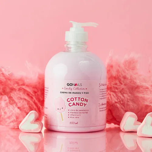 CREMA DE MANOS Y PIES COTTON CANDY 500 ML