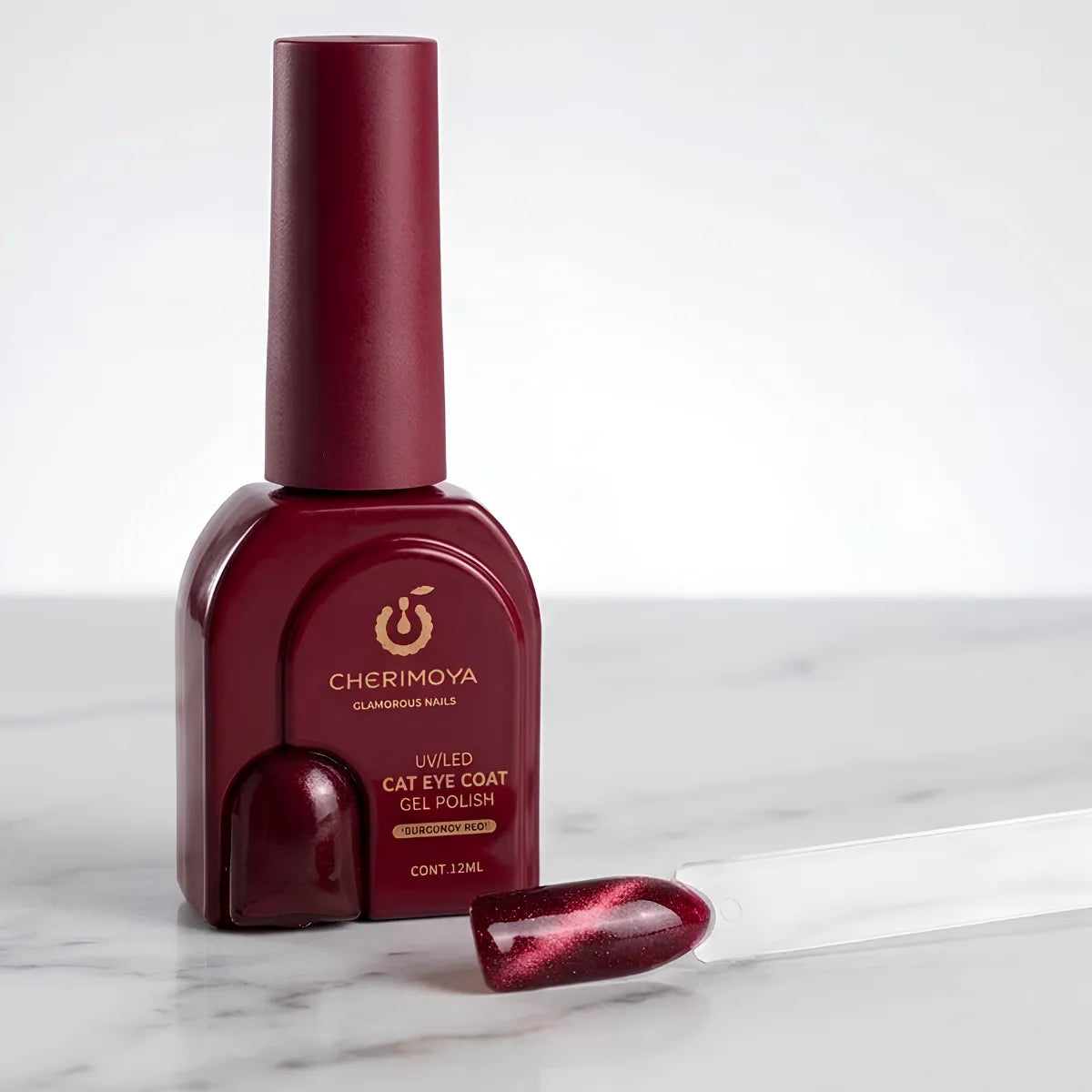 ESMALTE CAT EYE  CHERIMOYA ROJO BORGOÑA