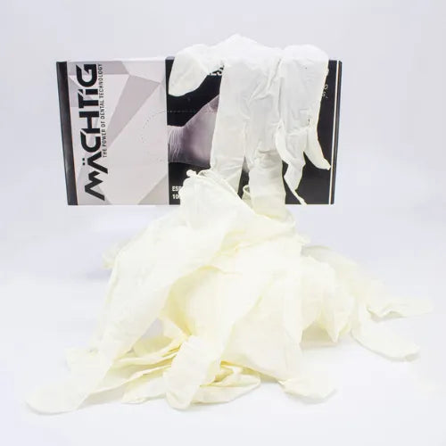 GUANTE NITRILO 100 UNID BLANCO