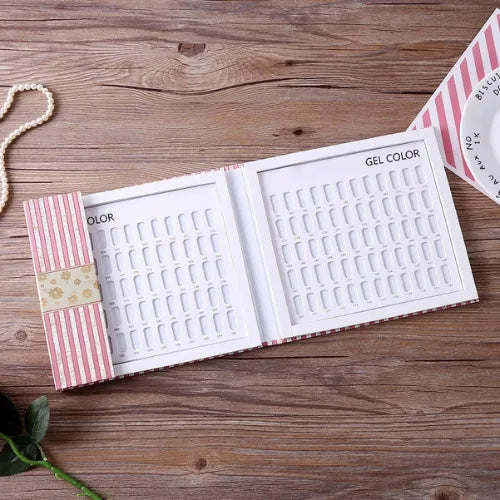 LIBRO PARA MUESTRAS DE COLOR DE ESMALTE – PARA 120 COLORES KMG