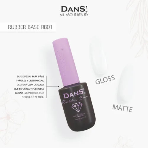 BASE RUBBER RB01 DANS BLANCO LECHOSO 10 ML