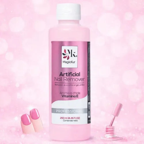 REMOVEDOR DE ESMALTE 250ML CHICLE MAGICKUR