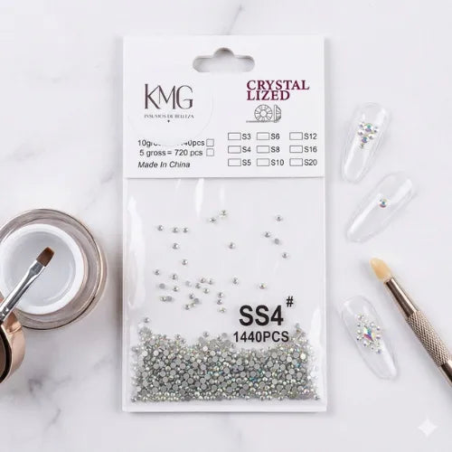 CRISTAL PARA  UÑAS  1440 PCS TORNASOL SS4
