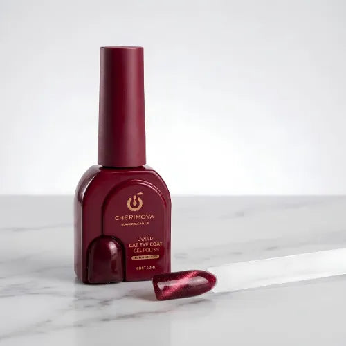 ESMALTE CAT EYE  CHERIMOYA ROJO BORGOÑA