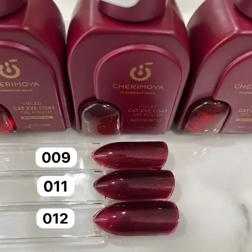 ESMALTE CAT EYE  CHERIMOYA ROJO BORGOÑA