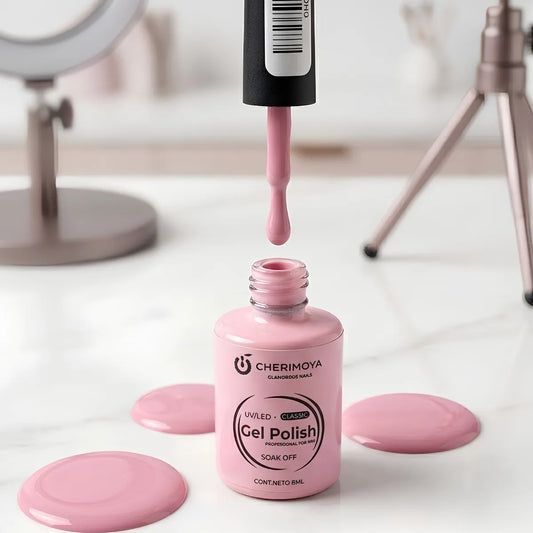 ESMALTE 026 CHERIMOYA 8ML ROSA PASTEL