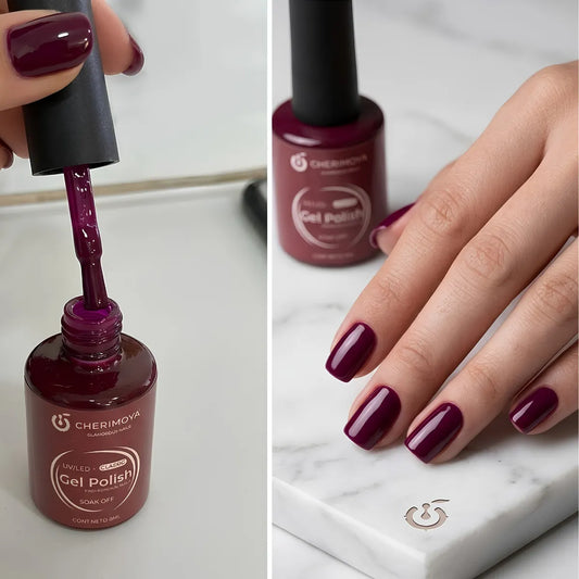 ESMALTE 065 CHERIMOYA GUINDA 8ML