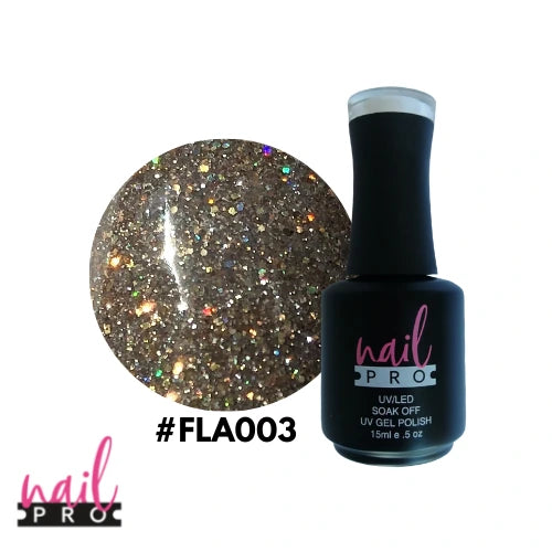 ESMALTE REFLECTANTE NAIL PRO FLA003 NAIL PRO