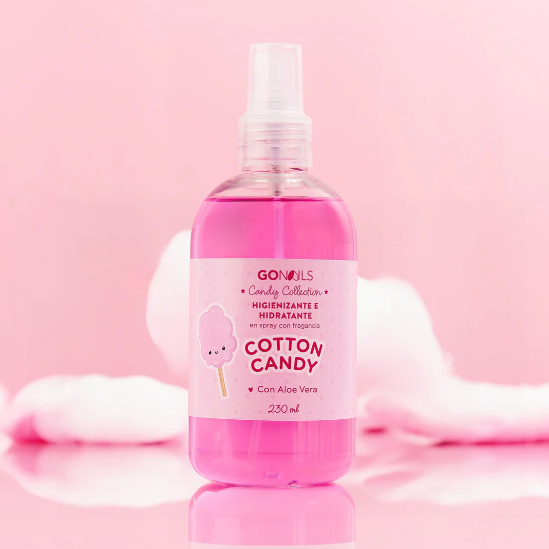 HIGIENIZANTE E HIDRATANTE DE MANOS Y PIES COTTON CANDY 250ML