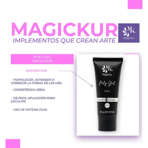 POLYGEL CLEAR  MAGICKUR 60 GR